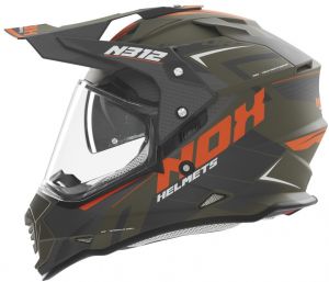 prilba N312 Vapor, NOX (khaki matná,oranžová) 2025