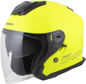 prilba Jet Tech 2.0 Solid, CASSIDA (žltá fluo/čierna/sivá) 2026