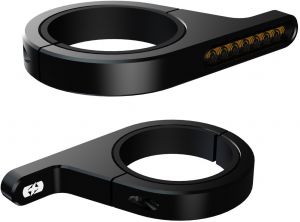 blinkre na rúrky prednej vidlice DarkTurner, OXFORD (čierna)