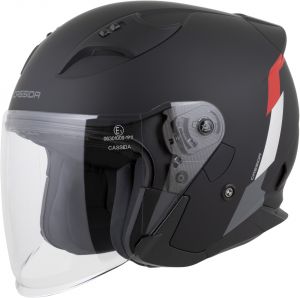 prilba Reflex 2.0 Safety CASSIDA (čierna matná/červená/sivá/strieborná reflexná)