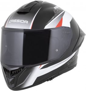 prilba Integral GTS 2.1 Mega CASSIDA (čierna/biela/červená) príprava pre pinlock