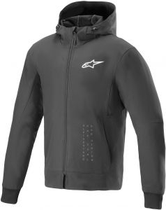 Bunda RADIUM TECH HOODIE, ALPINESTARS (čierna/biela) 2025