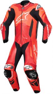 jednodielna kombinéza GP PLUS V4 SPRINT, TECH-AIR, ALPINESTARS červ biel čier