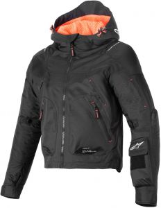 Bunda MOLLY AIR, ALPINESTARS, dámska (čierna/korálová fluo) 2025