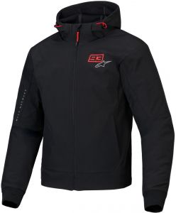 Bunda RADIUM TECH HOODIE MM93 kolekcia, ALPINESTARS (čierna/červená/sivá) 2025