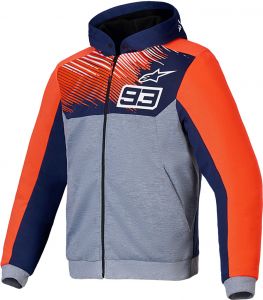 Bunda CHROME V2 SPORT HOODIE MM93 kolekcia ALPINESTARS,svetlo sivá/modrá/červená