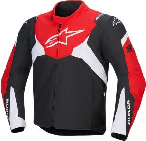 Bunda T-JAWS V4 WATERPROOF HONDA kolekcia, ALPINESTARS (čierna/červená/biela)