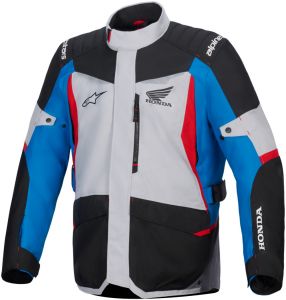 Bunda ST-1 WATERPROOF HONDA kolekcia, ALPINESTARS(sivá/modrá/čierna/červená)2025