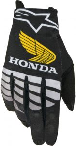rukavice RADAR HONDA kolekce, ALPINESTARS (čierna/šedá/žltá) 2026