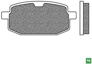 brzdové platničky, NEWFREN (zmes SCOOTER ELITE ORGANIC) 2 ks v balení