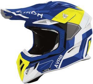 prilba AVIATOR ACE 2 Shield, AIROH (modro-žltá lesklá) 2026