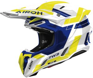 prilba TWIST 3 Dynasty, AIROH (modro-žltá fluo lesklá) 2026