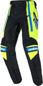 nohavice RACER NOMUR KIDS, ALPINESTARS detské (tmavo modrá/žltá fluo/čierna)2026