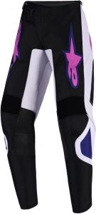 nohavice FLUID GRID YOUTH, ALPINESTARS, detské (čierna/svetlo šedá/fialová)