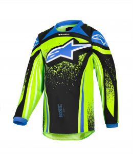 dres RACER NOMUR KIDS, ALPINESTARS, detský (tmavo modrá/žltá fluo/čierna) 2026