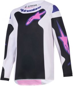 dres FLUID GRID YOUTH, ALPINESTARS, detské (čierna/svetlo šedá/fialová) 2026