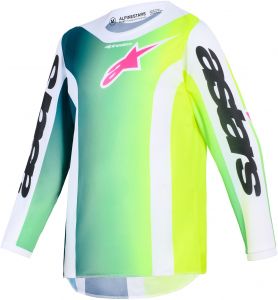 dres FLUID PORTL YOUTH, ALPINESTARS, detské (zelená/biela/čierna) 2026