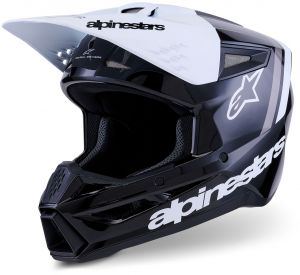 prilba S-M3 RADIUM, ALPINESTARS (čierna/biela/sivá) 2026