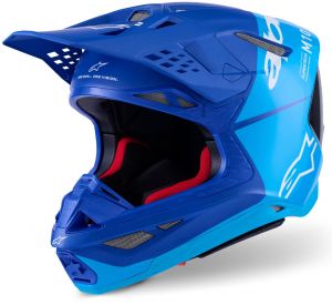 prilba SUPERTECH S-M10 FLOOD, ALPINESTARS (modrá /svetlo modrá/čierna/carbon)