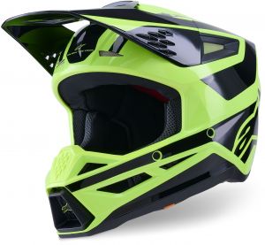 prilba S-M3 HEAT, ALPINESTARS (žltá fluo/čierna) 2026