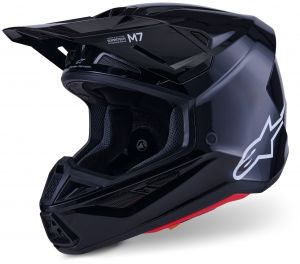 prilba SM7 SOLID, ALPINESTARS (čierna) 2026