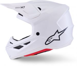 prilba SM7 SOLID, ALPINESTARS (biela) 2026