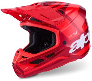 prilba SM7 CORE, ALPINESTARS (červená) 2026