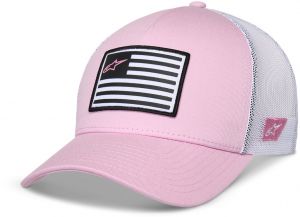 šiltovka FLAG SNAP HAT, ALPINESTARS (ružová/biela)