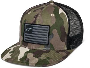 šiltovka FLAG FLAT, ALPINESTARS (zelená camo/čierna)