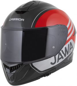 prilba Integral GT 2.1 Jawa Sport, CASSIDA (čierna/červená perleť/strieborná)