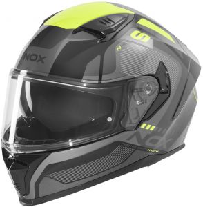 prilba N402 MENTOR, NOX (čierna, žltá fluo) 2026