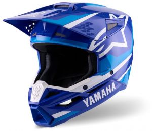 prilba S-M3 YAMAHA kolekcia, ALPINESTARS, detská (modrá/biela) 2026
