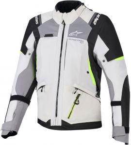 bunda STELLA ANDES V4 DRYSTAR, ALPINESTARS dámska (sivá/čierna/žltá/fluo)