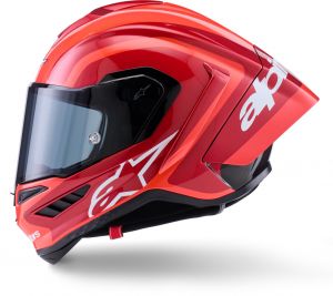 prilba SUPERTECH R10 ARIUS, ALPINESTARS (červená fluo/červená/karbon/biela) 2026