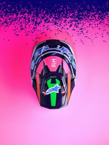 prilba SUPERTECH S-M10 limitovaná edice RECORDS, ALPINESTARS (šedá/multicolor) 2