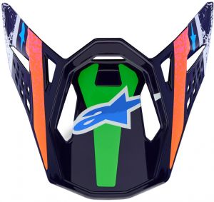 šilt pre prilby SUPERTECH S-M10 limitovaná edícia RECORDS, ALPINESTARS (šedá/mul