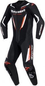 jednodielna kombinéza GP FORCE V2, ALPINESTARS (čierna/biela/červená fluo) 2026