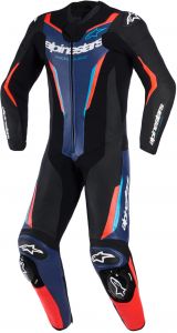 jednodielna kombinéza GP FORCE V2, ALPINESTARS (čierna/modrá/červená fluo) 2026