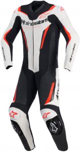 jednodielna kombinéza GP FORCE V2, ALPINESTARS (biela/čierna/červená fluo) 2026