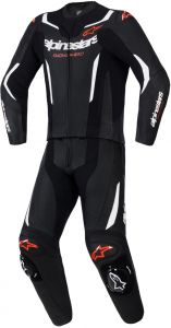 dvojdielna kombinéza GP FORCE V2, ALPINESTARS (čierna/biela/červená fluo) 2026