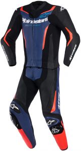 dvojdielna kombinéza GP FORCE V2, ALPINESTARS (čierna/modrá/červená fluo) 2026