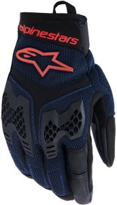 rukavice MANTI AIR, ALPINESTARS (tmavo modrá/červená fluo/čierna) 2026