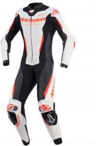 jednodielna kombinéza STELLA GP-R7 ALPINESTARS dámska(biela/červená fluo/čierna)