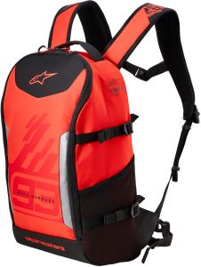 batoh AMP-3 MM93 kolekcia ALPINESTARS (červená fluo/červená/čierna, objem 17 l)