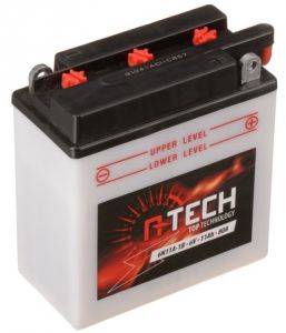 batéria 6V, 6N11A-1B, 11Ah 80A, konvenčná 122x62x131 A-TECH 550501