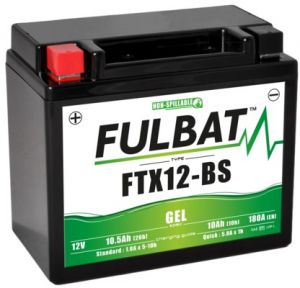 batéria 12V, FTX12-BS gél, 10Ah, 180A, bezúdržbová gél technológia FULBAT 550922
