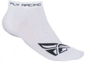 ponožky No Show, FLY RACING (biele)