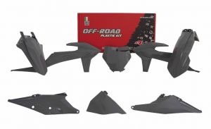 sada plastov, RTECH (limitovaná edícia QUANTUM GREY, šedá, 6 dielov) KTM SX/SX-F