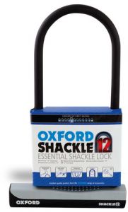 Zámok U profil SHACKLE12, OXFORD (čierny/šedý, 310x190 mm, priemer čapu 12 mm)