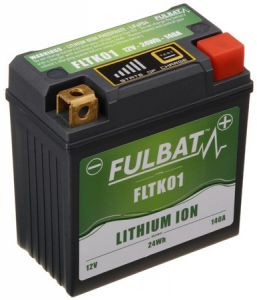 lithiová batéria LiFePO4 FULBAT 12V, 2Ah, 120A, 92x52x90 (pre motocykle KTM)